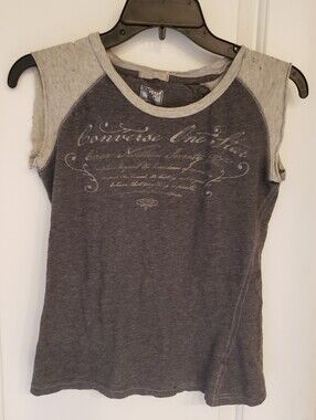 Converse One Star Women's Two-Tone Gray Graphic Tank Top